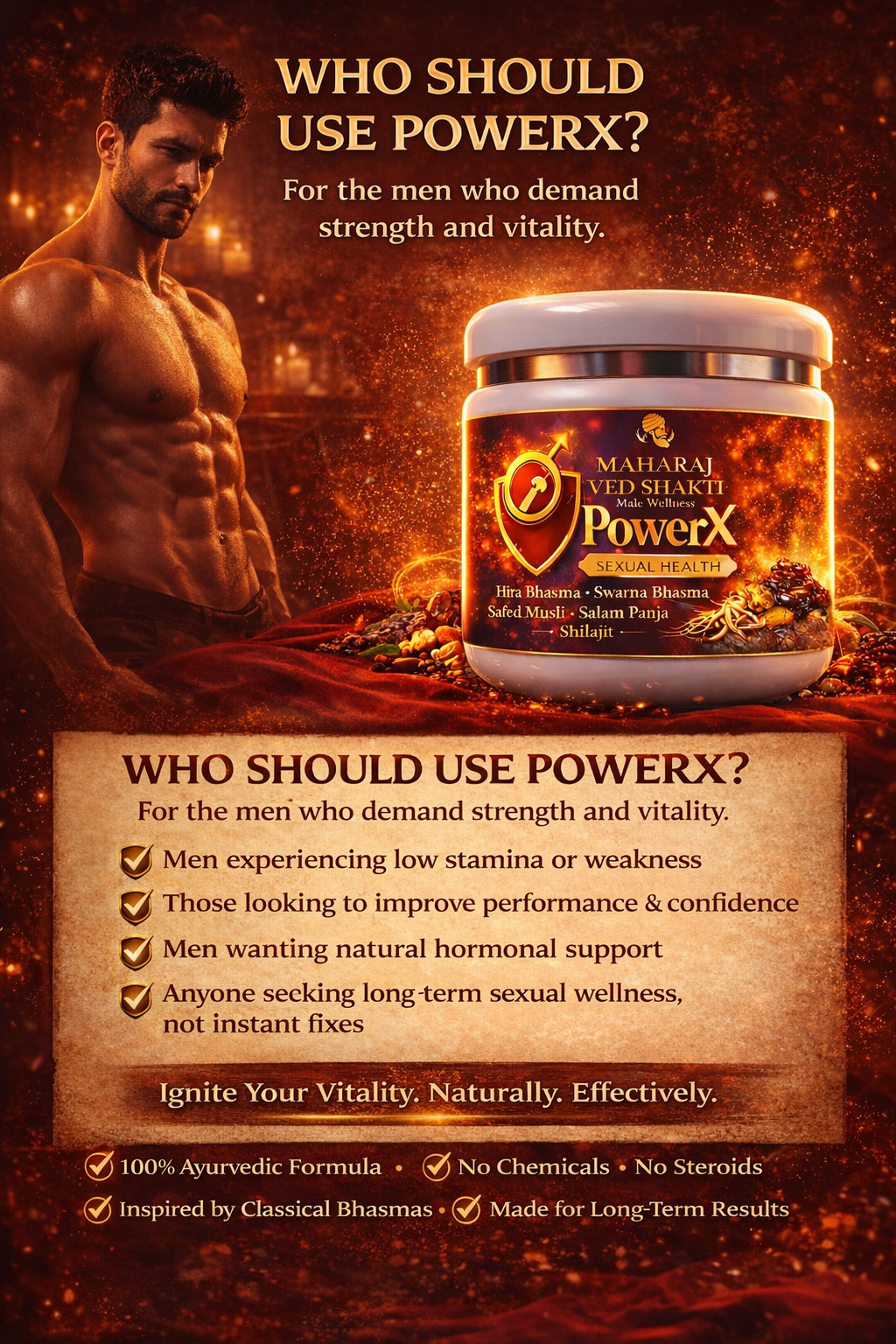 Male Enhancement PowerX + GrowX Combo Kit | Men’s Strength, Stamina & Performance Support