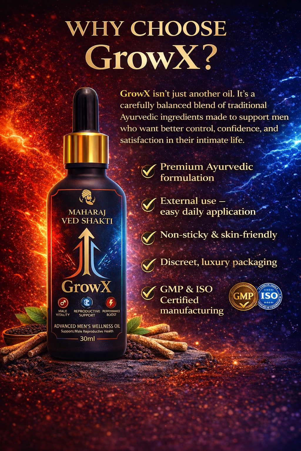 Male Enhancement PowerX + GrowX Combo Kit | Men’s Strength, Stamina & Performance Support