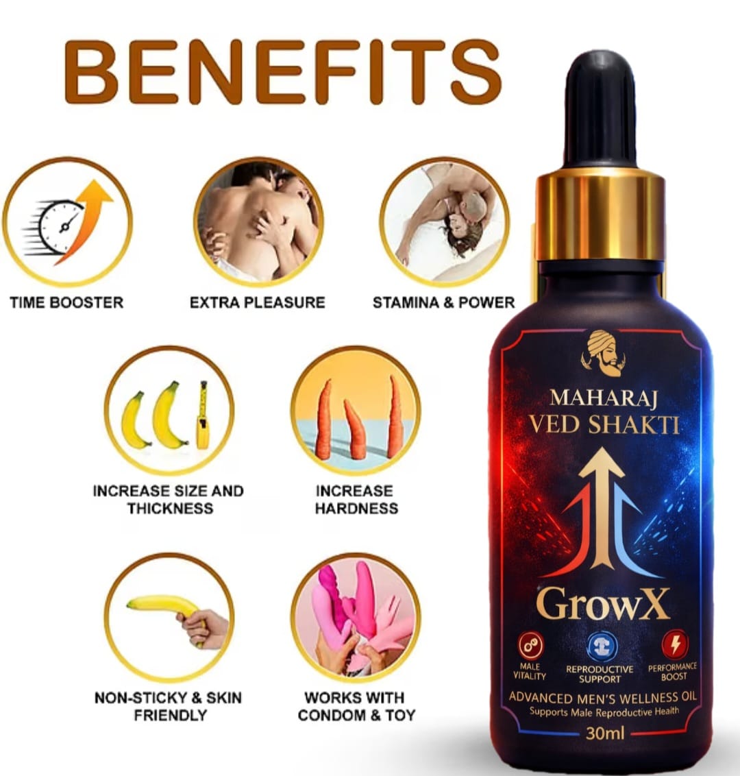 Maharaj Ved Shakti GrowX / Advanced Penis Enlargement oil(30 ml)