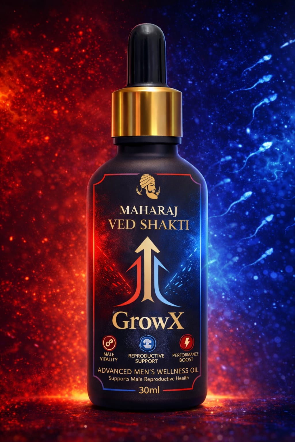 Maharaj Ved Shakti GrowX / Advanced Penis Enlargement oil(30 ml)